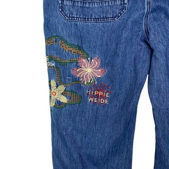 Scotch & Soda The Verve Straight Leg Relaxed Utility Fit embroidered Jeans 36 32 - Picture 11 of 16